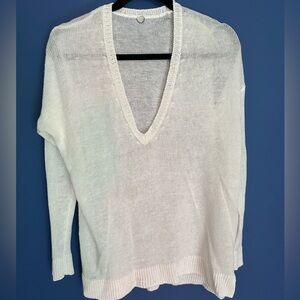 Margaret O’Leary LINEN WASHABLE sheer summer sweater🏝️👙☀️